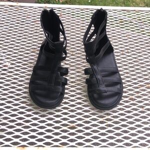 SHEIN girls black  gladiator sandals